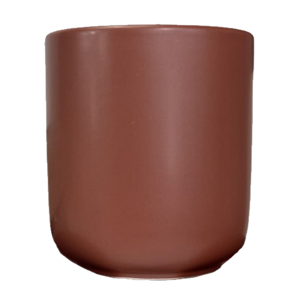 Ceramic Maroon Candle Vessel