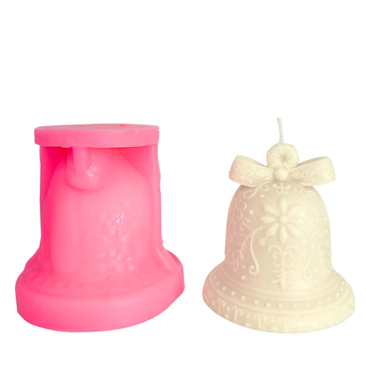 Christmas Bell Silicone Candle Mold for holidays