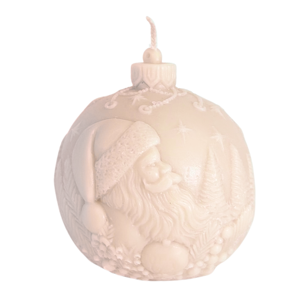 Christmas Ornament Silicone Candle Mold Santa