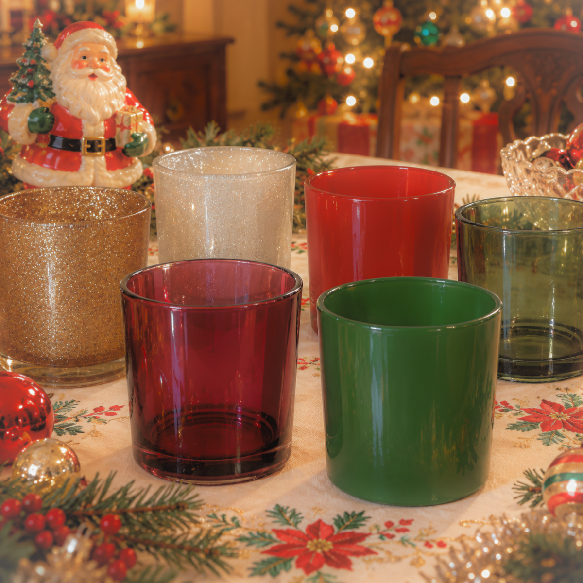 Christmas ’95 Havana candle jar kit in festive holiday colors