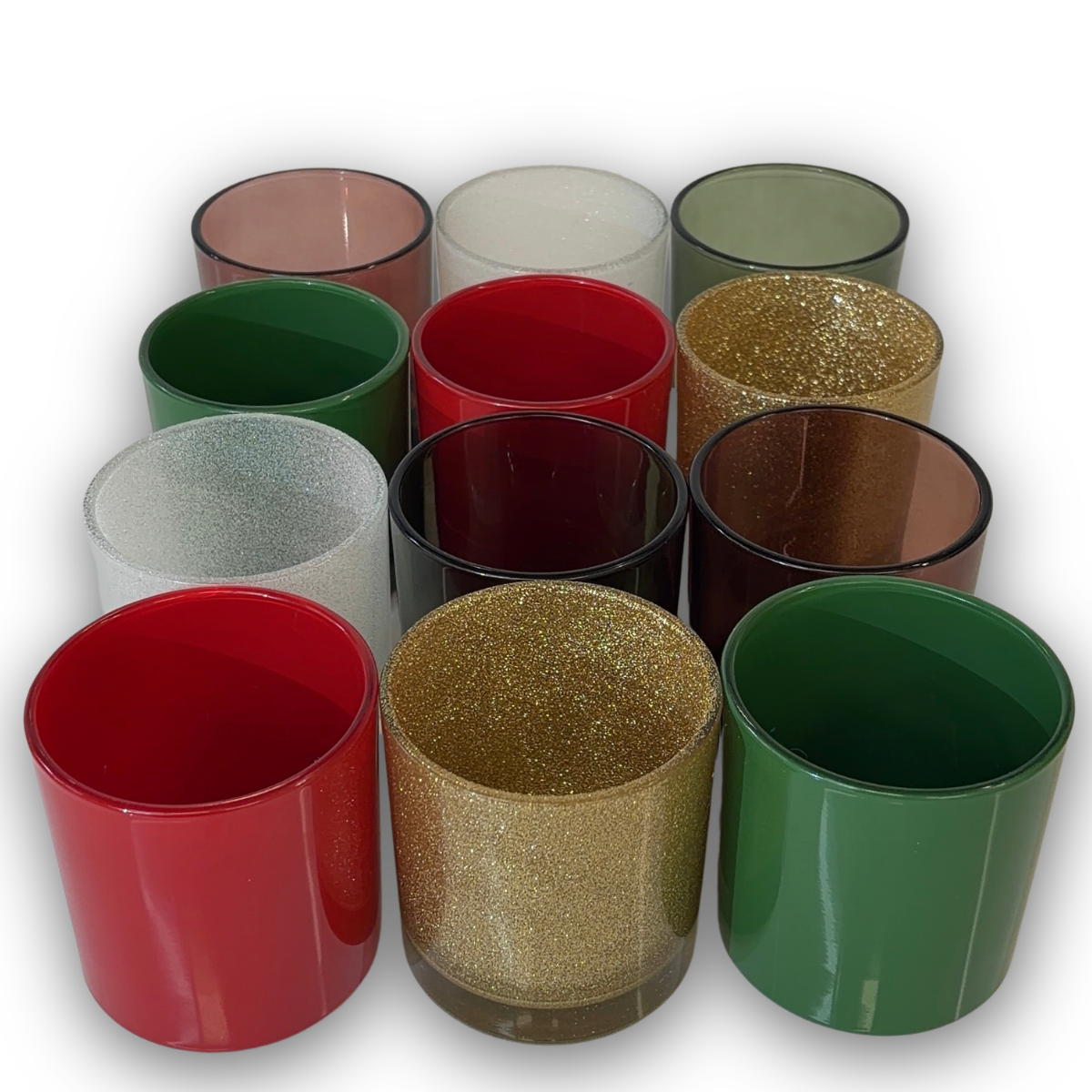 Christmas 95 Monticiano candle jar kit in six festive colors