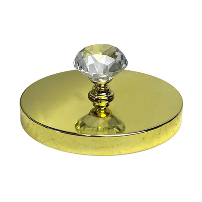 Diamond candle lid gold