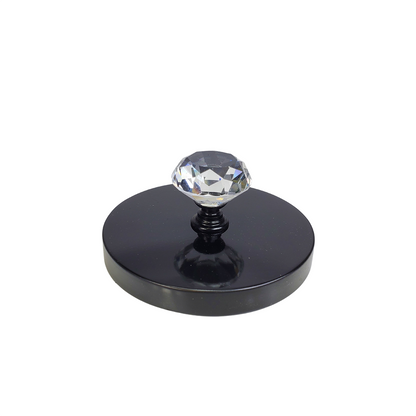 Diamond candle lids black