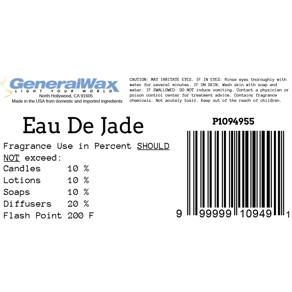 Eau de Jade fragrance label