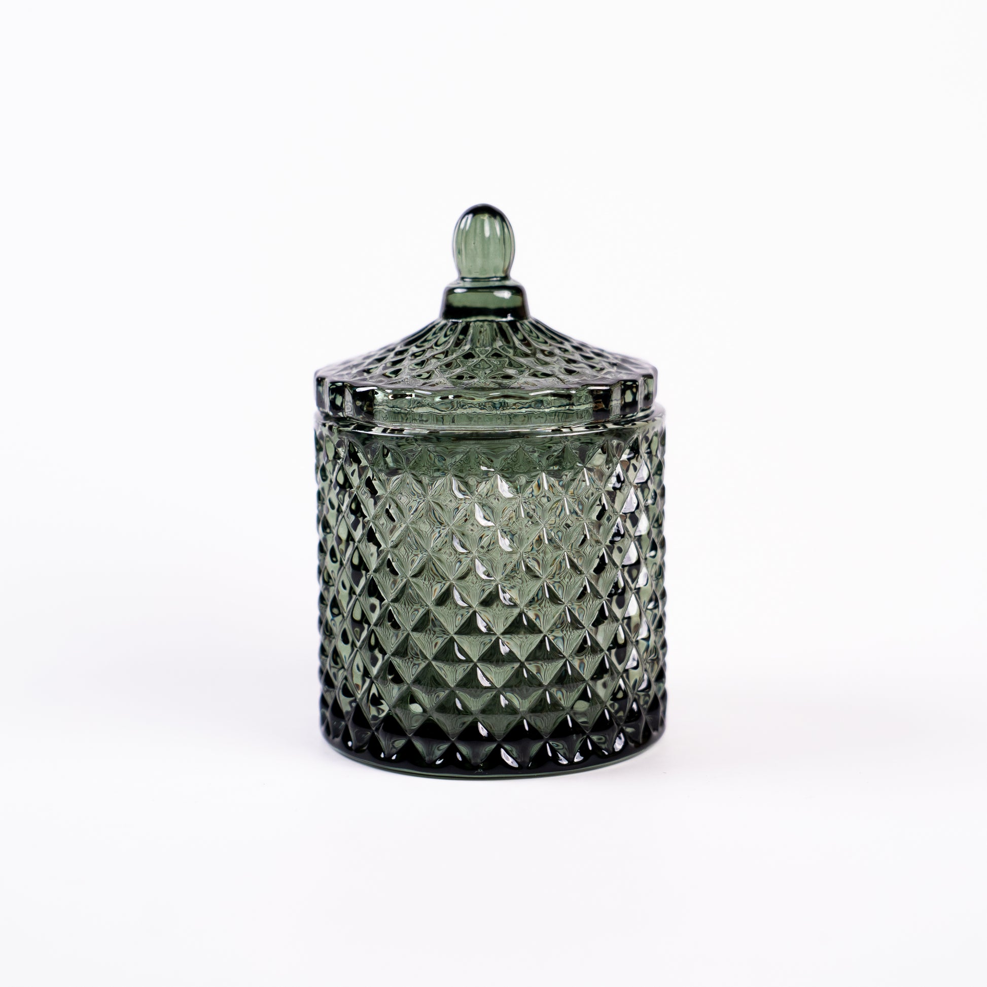 Elegant evergreen France candle container for premium candle collections