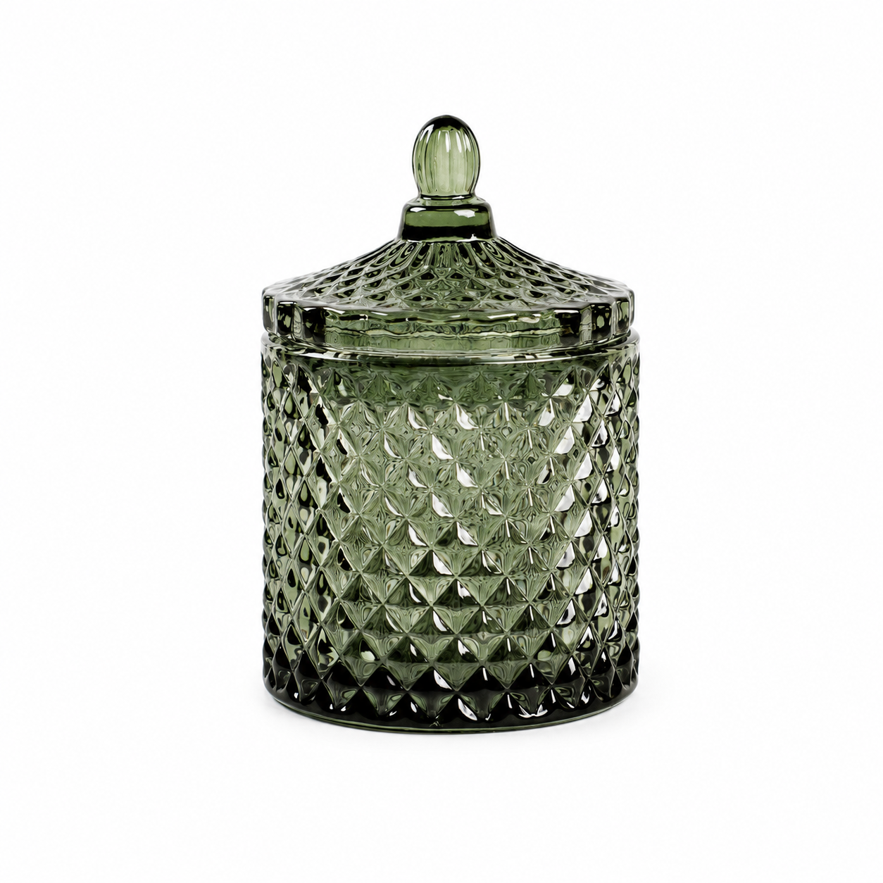 Evergreen France textured candle jar with vintage-inspired design