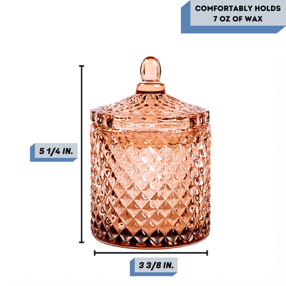 10 Oz France Clear Bronze Candle Vessel