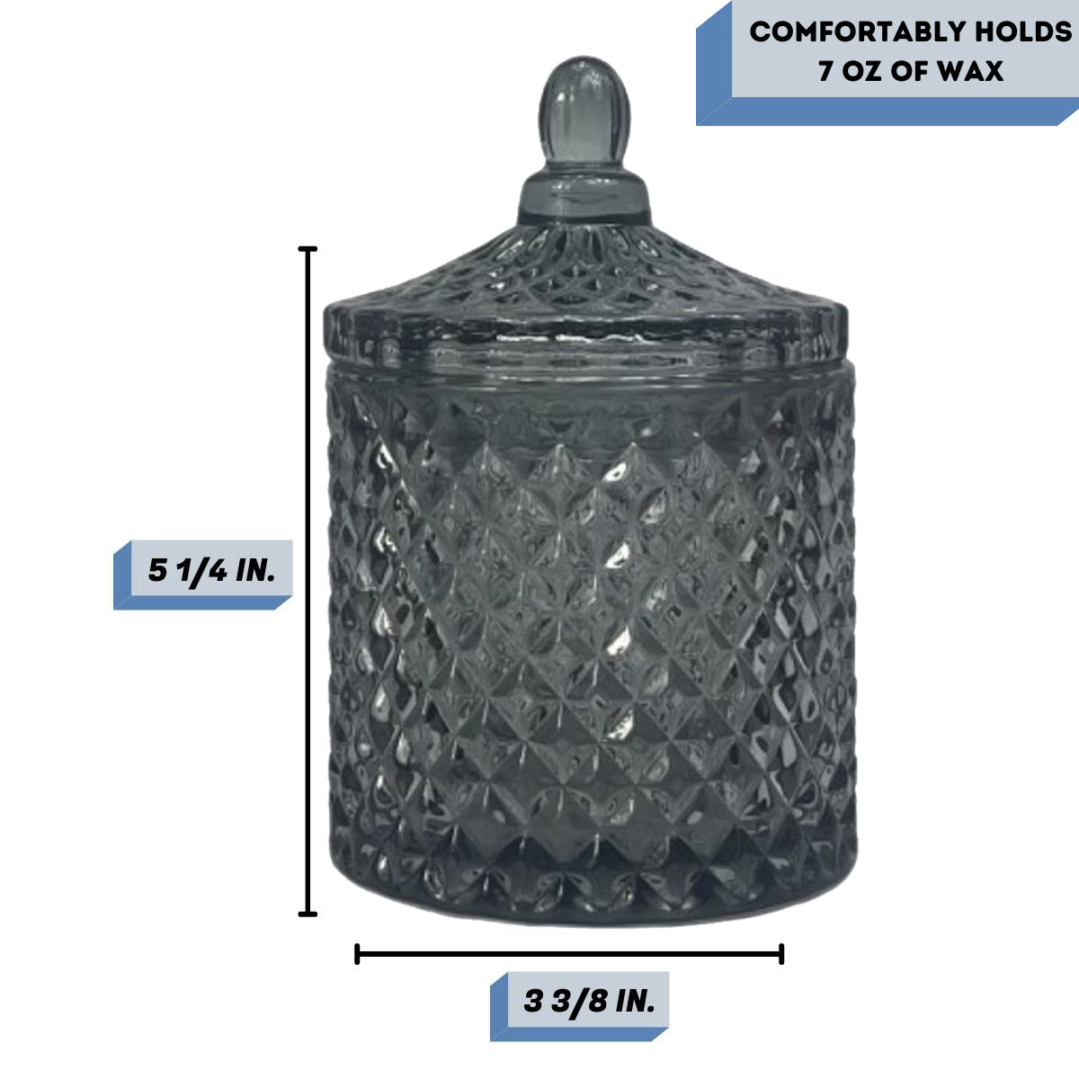 charcoal candle vessel France Measurement