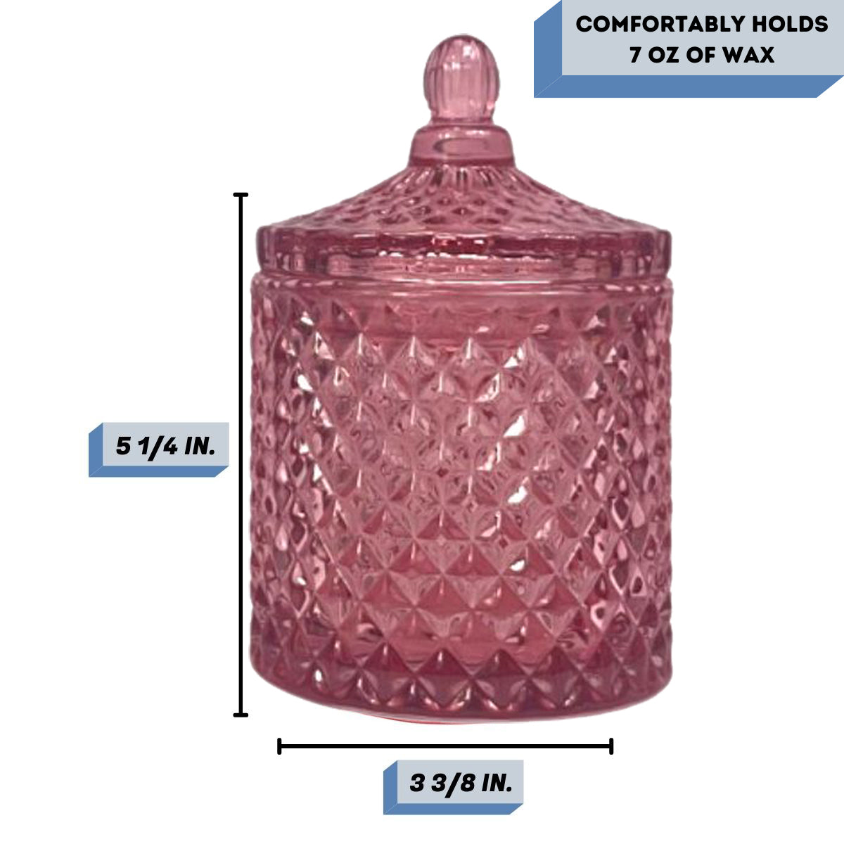 France-clear-pink-candle-vessel-Measurements