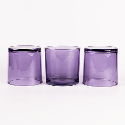 ydney violet glass candle jar 18 oz
