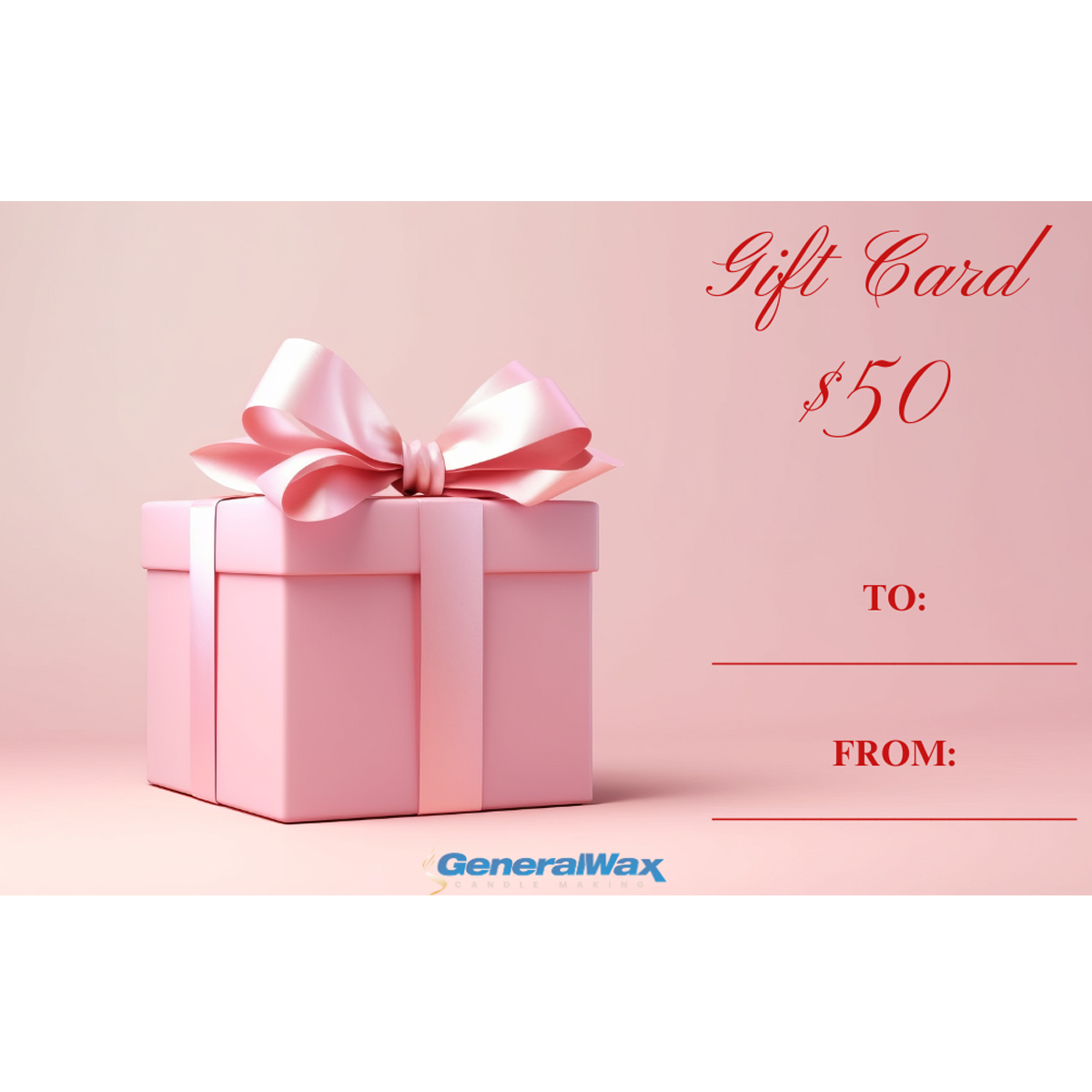 General Wax and Candle gift card $50