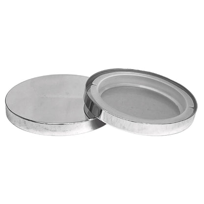 Silver Metal Candle Lids - Fits 18 & 22 oz. Jars