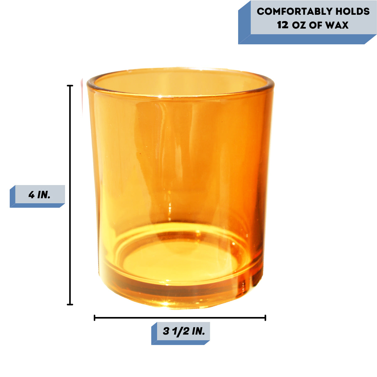 Havana caramel candle jar measurements