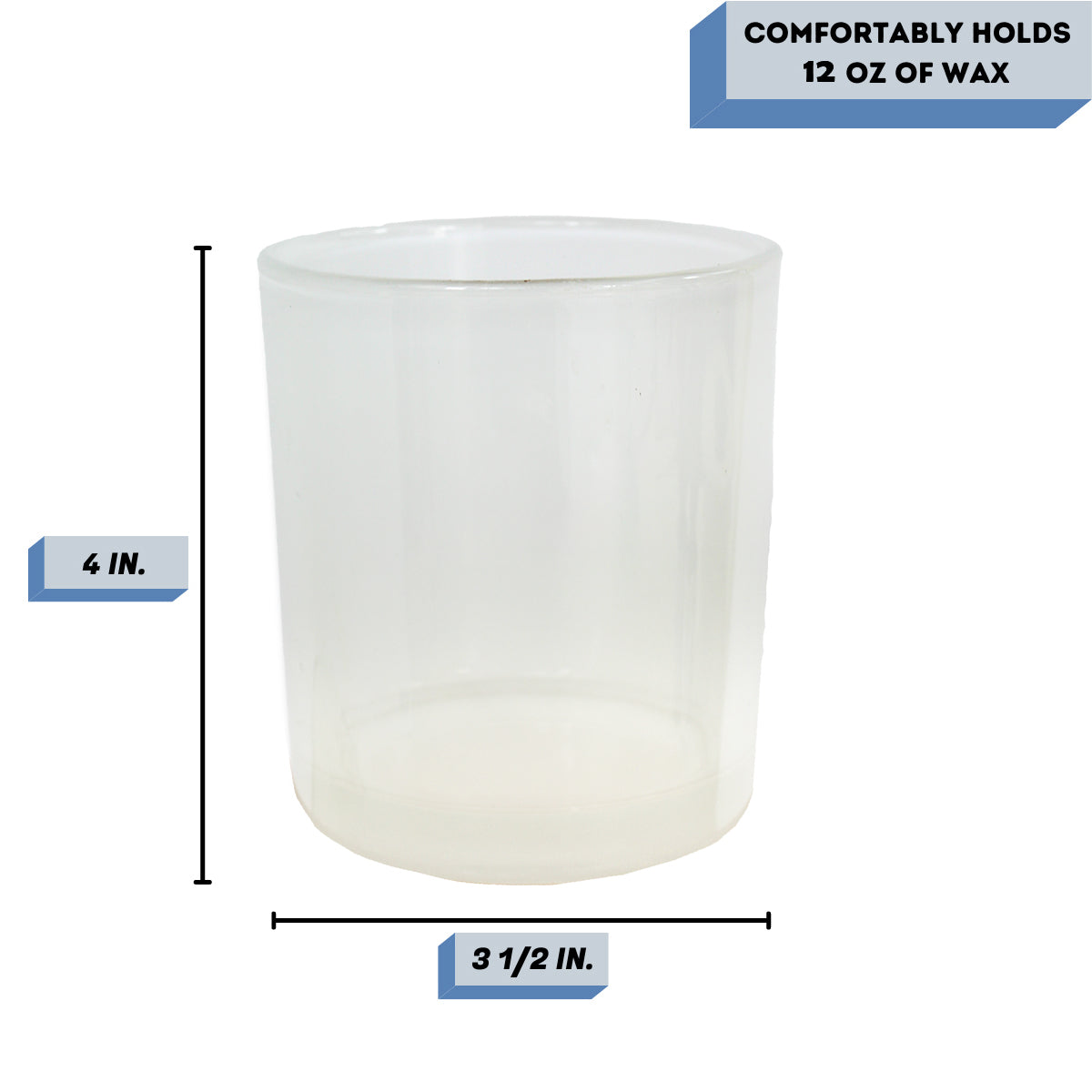 Havana crystal white candle jar measurements