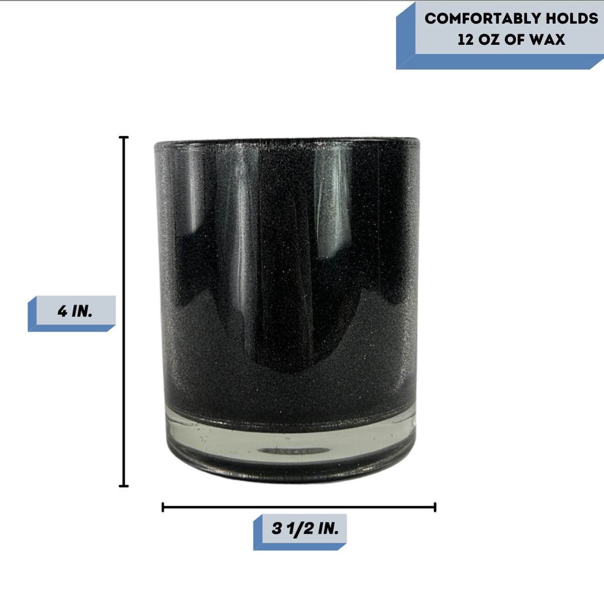 Havana-glitter-black-candle-glass-measurements