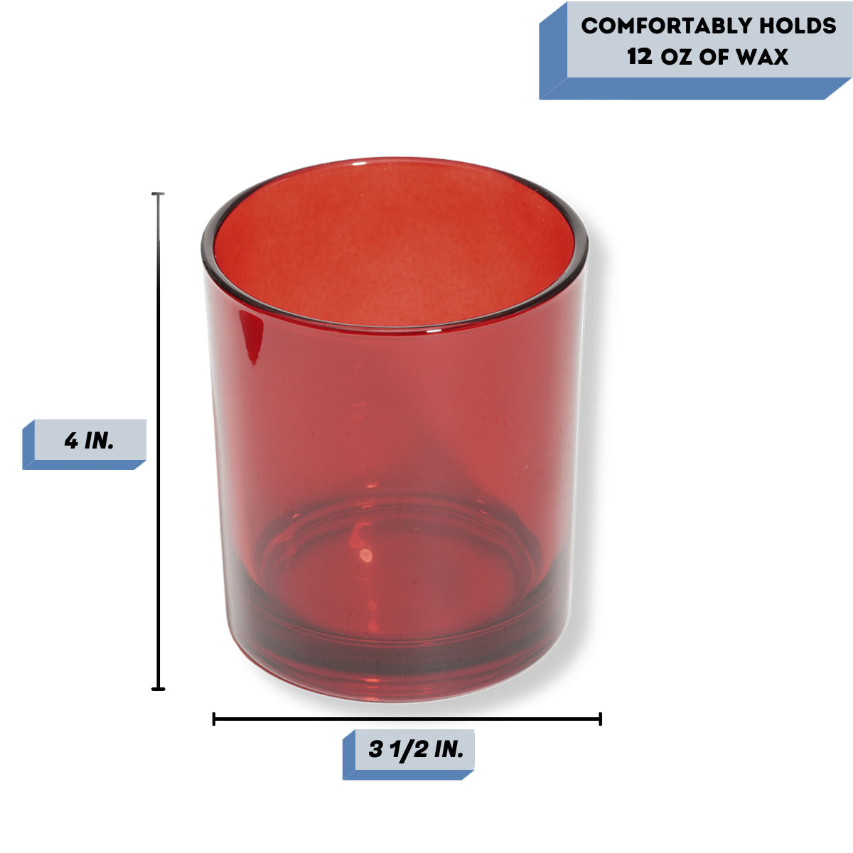 Havana Passion Red candle jar measurements