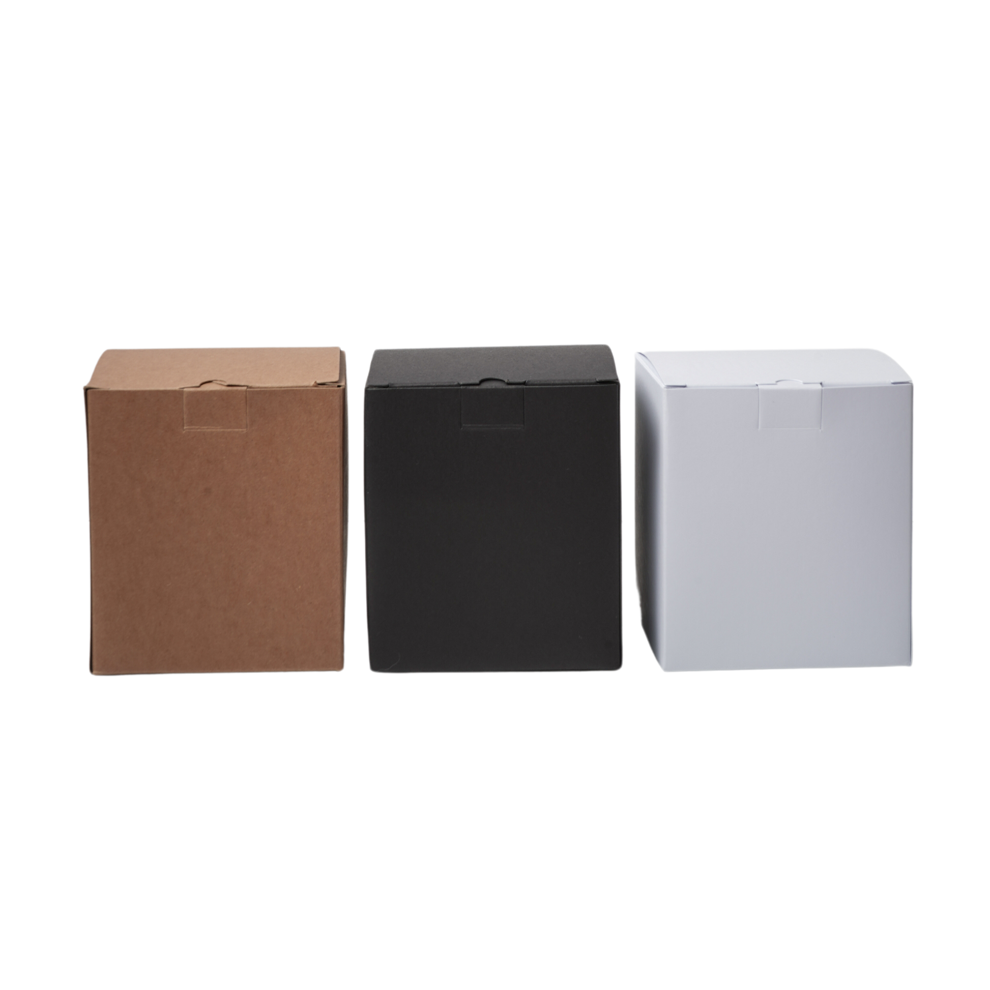 Havana box with insert in black white and kraft