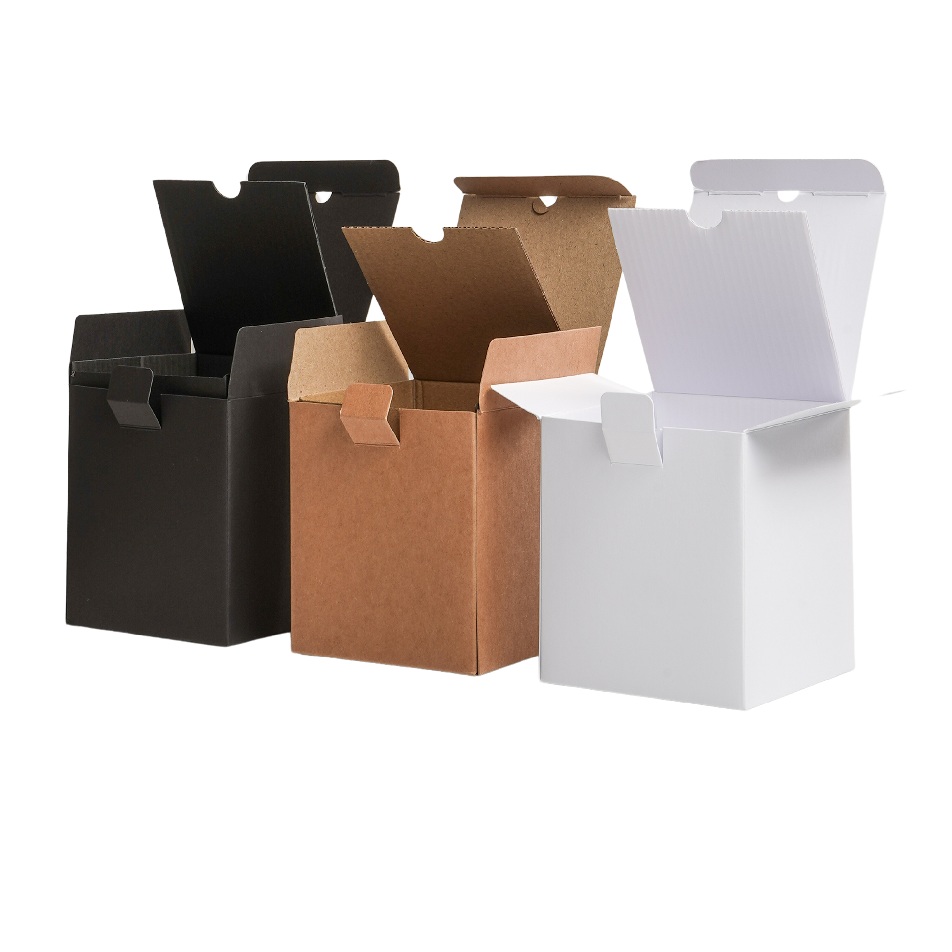 Havana candle box with_ insert in black white and kraft