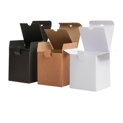 Havana candle box with_ insert in black white and kraft