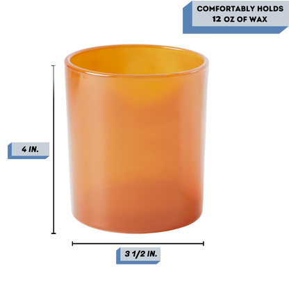 Havana burnt orange candle jar measurements
