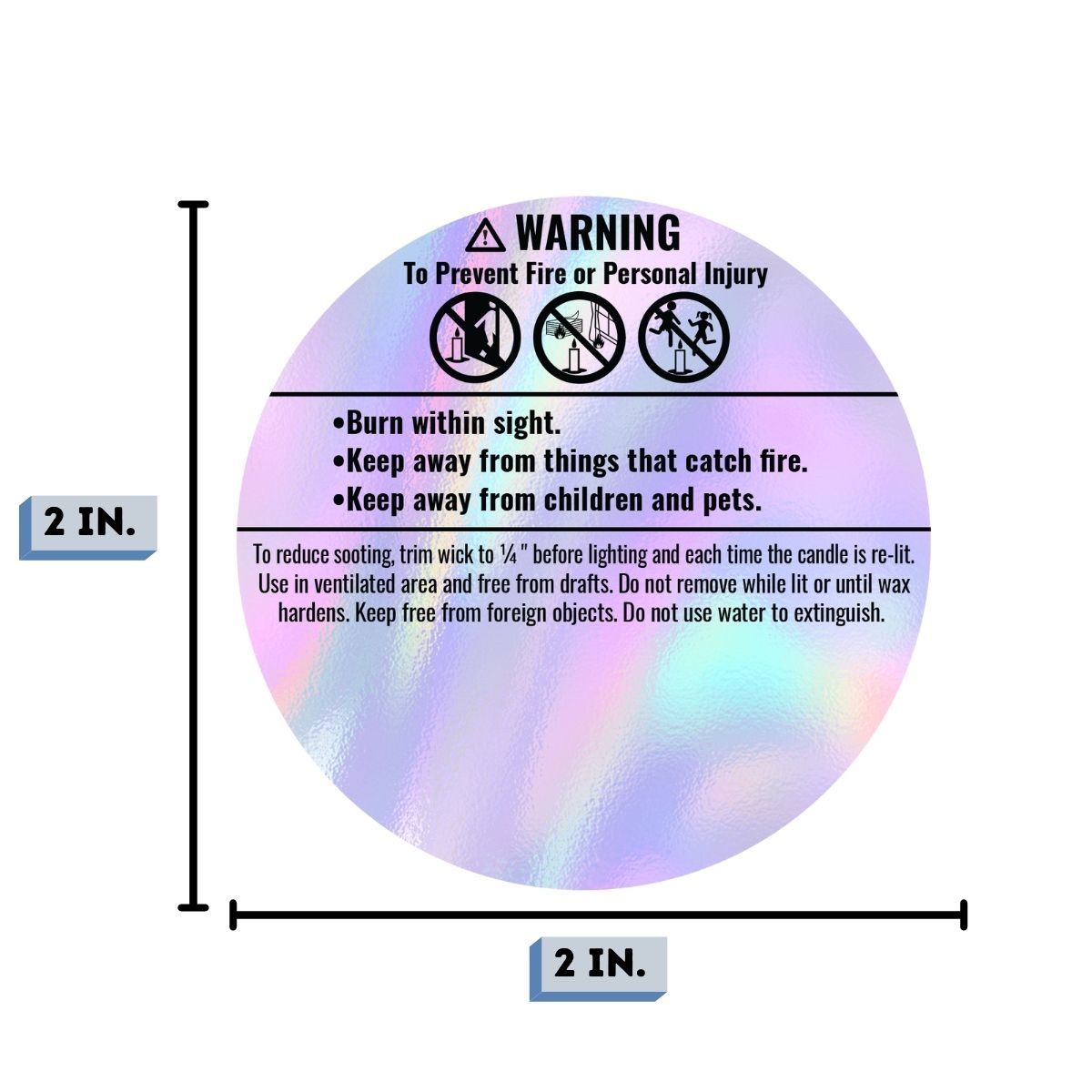 IRD candle label Measurement