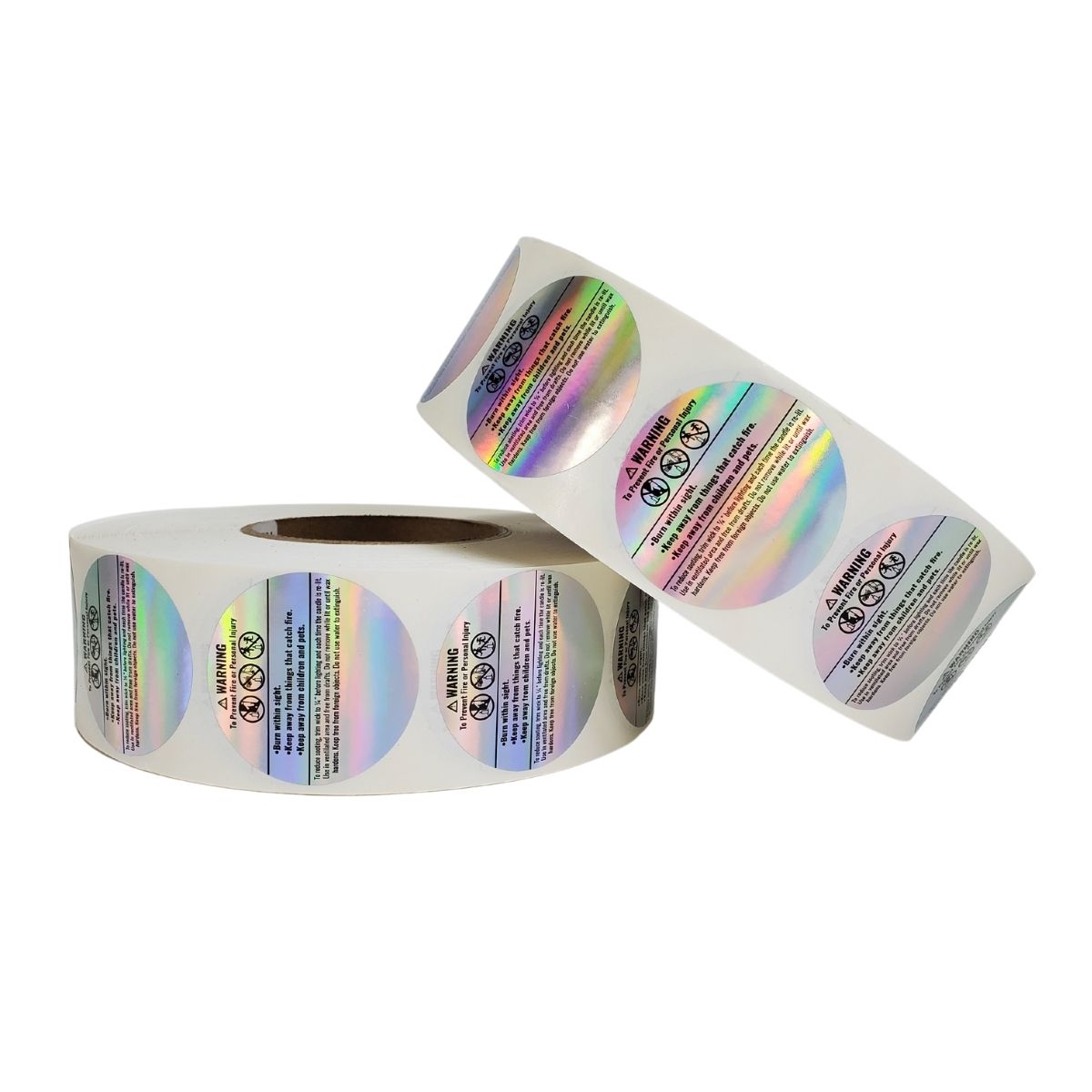 Iridescent candle label Roll