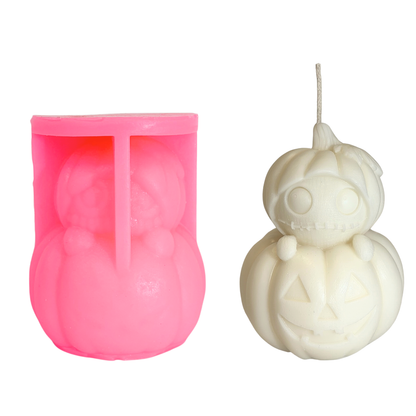 Jack-O-Lantern Silicone Candle Mold