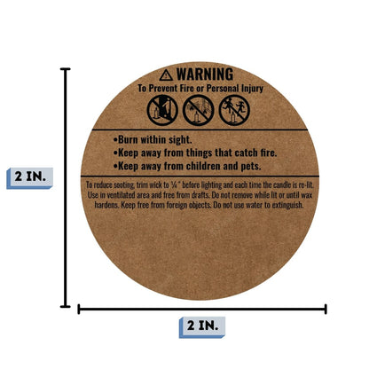 KRFT candle label Measurement