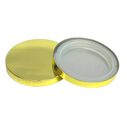 Gold Metal Candle Lids - Fits 18 Oz Sydney & 22 Oz Kenya