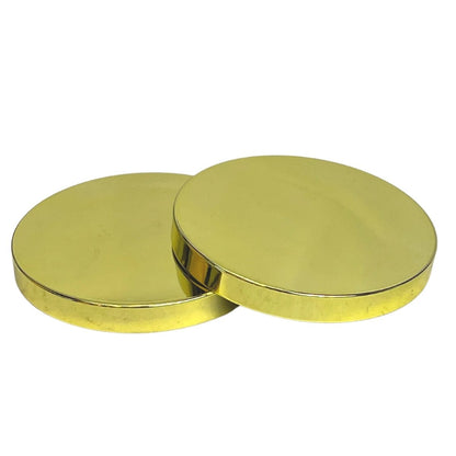 Gold Metal Candle Lids - Fits 18 & 22 oz. Jars