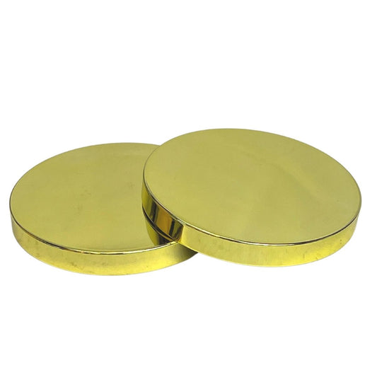 Gold Metal Candle Lids - Fits 18 & 22 oz. Jars