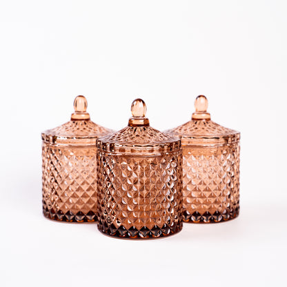 10 Oz France Clear Bronze Candle Vessel