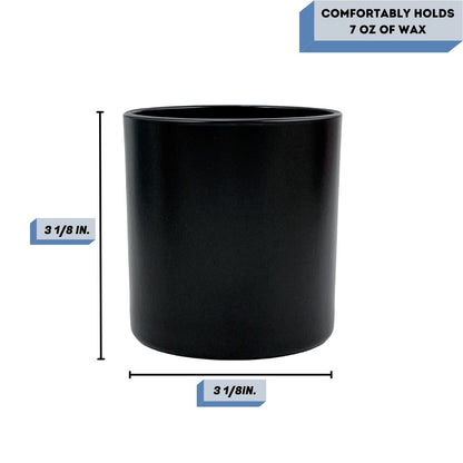 MONTICIANO MATTE BLACK Candle Vessel Measurement