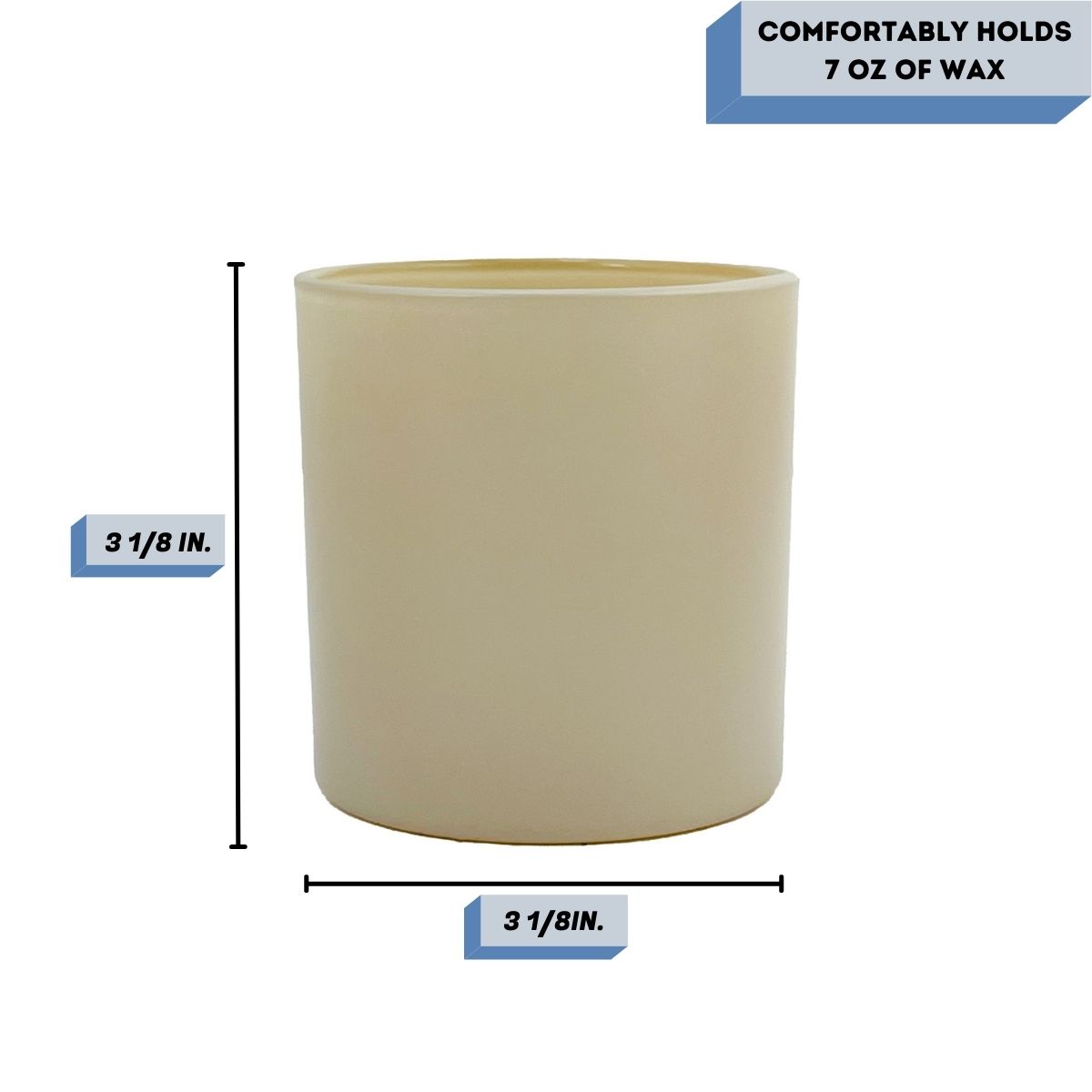 MONTICIANO MATTE NUDE Candle Vessel Measurement