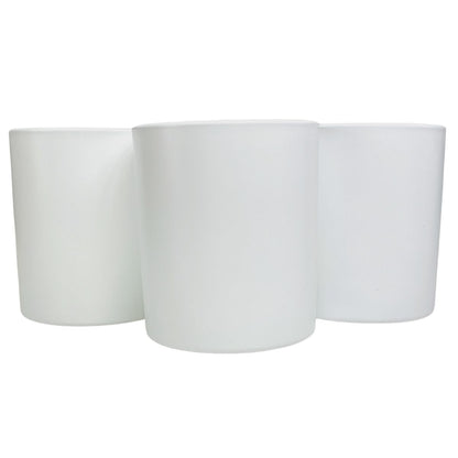 14 Oz. Havana Matte White Candle Vessel