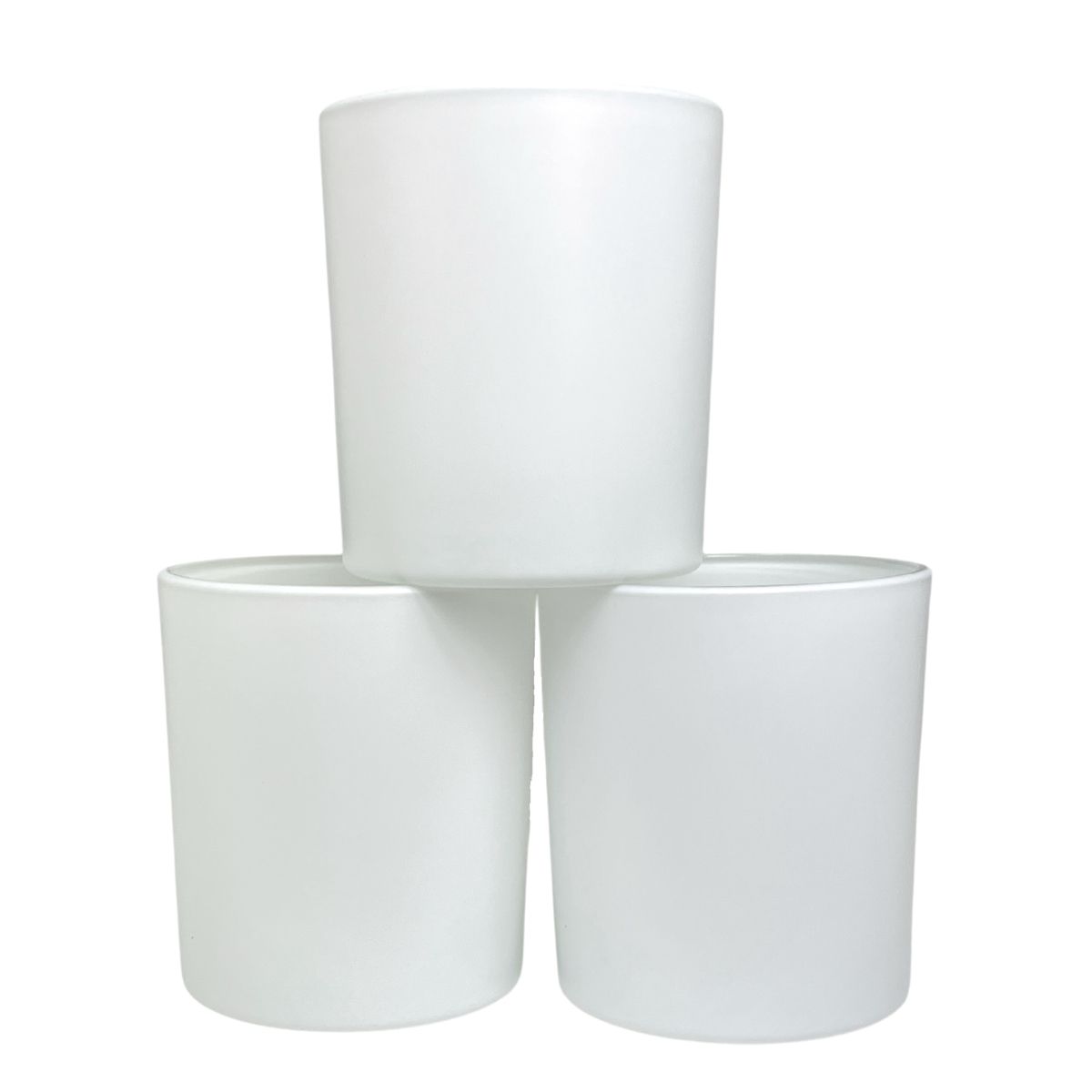 14 Oz. Havana Matte White Candle Vessel