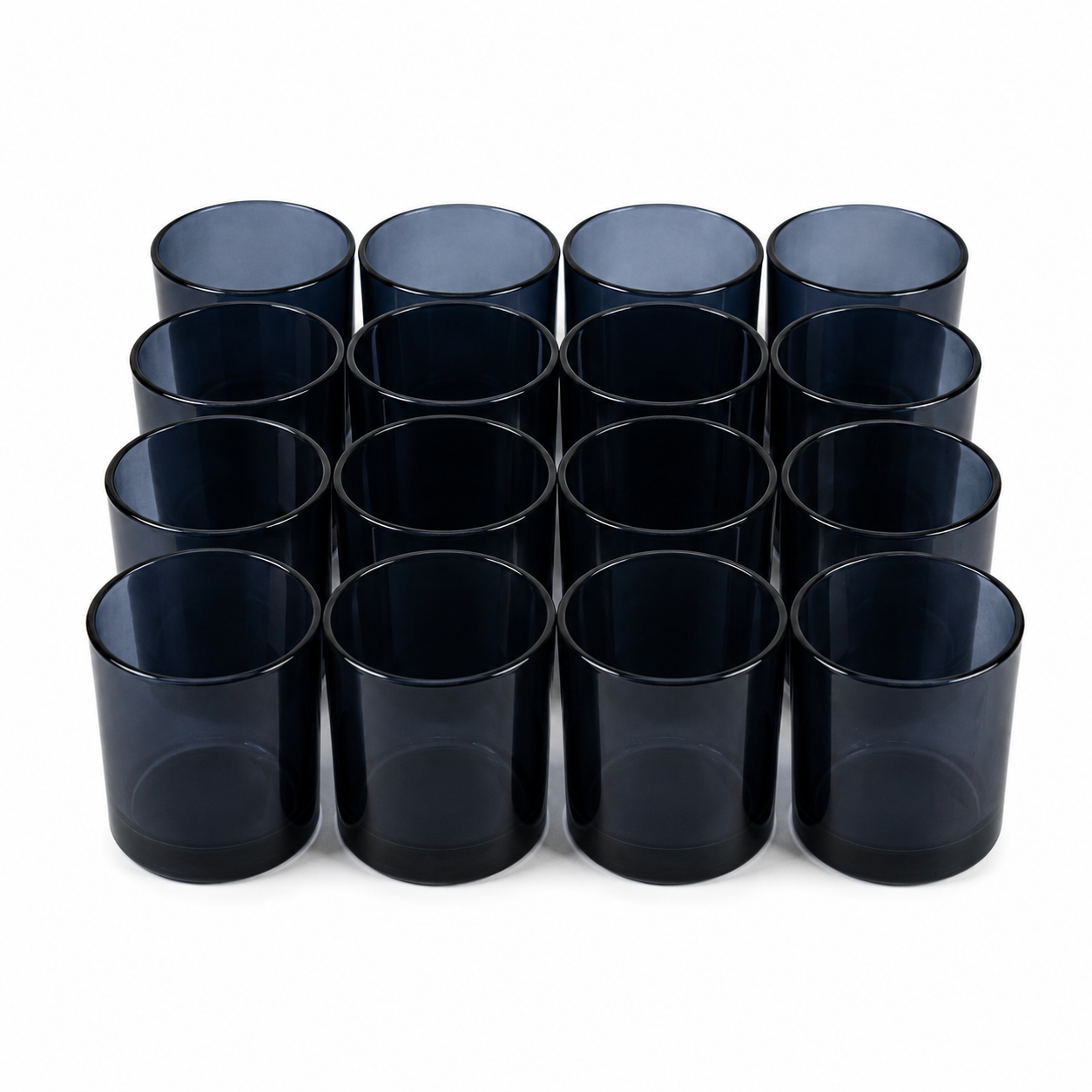 Midnight Indigo glass candle jar