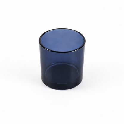 Midnight Indigo glass candle jar for soy candle making