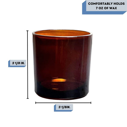 Monticiano Amber candle jar measurement