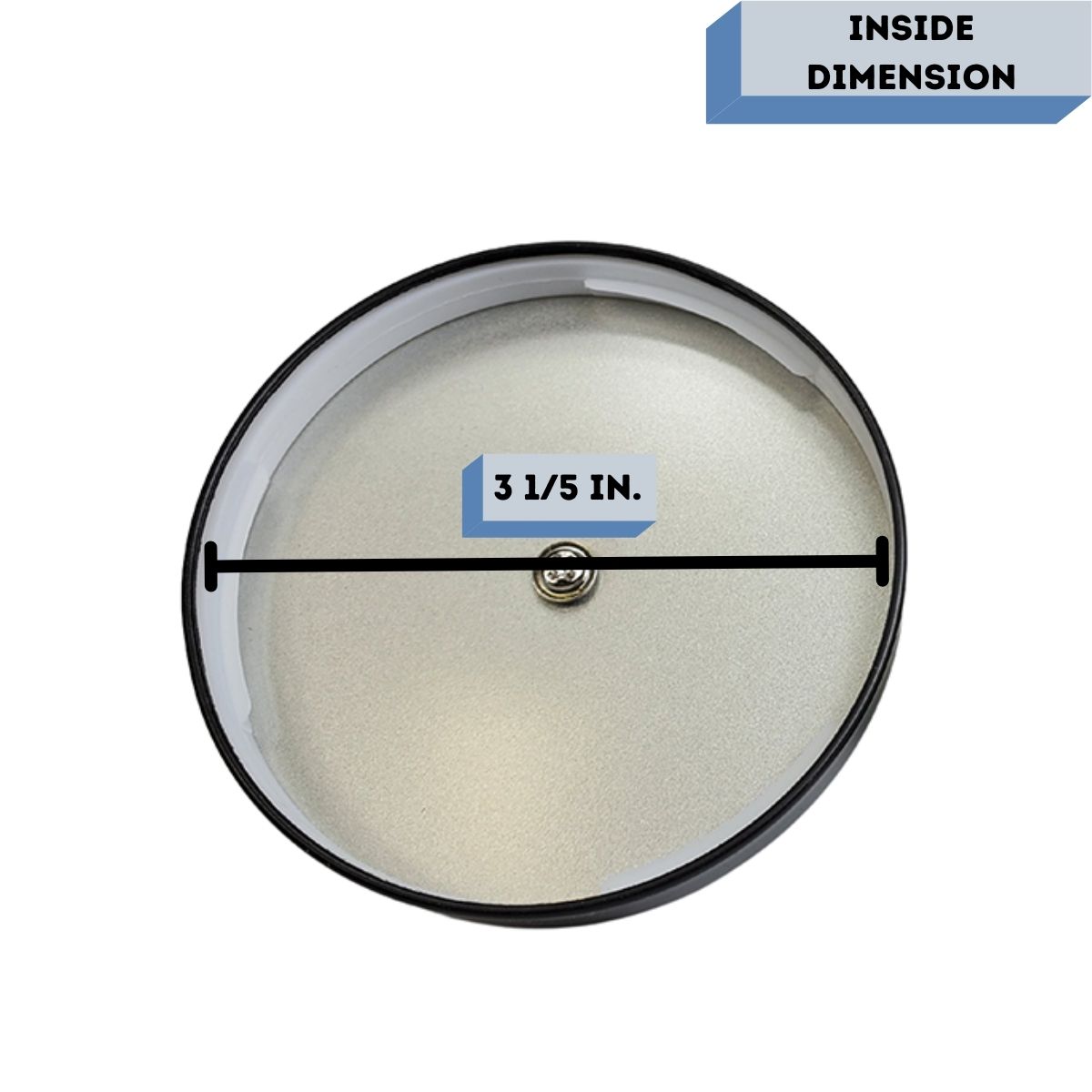 Monticiano Diamond Black Lid Measurement