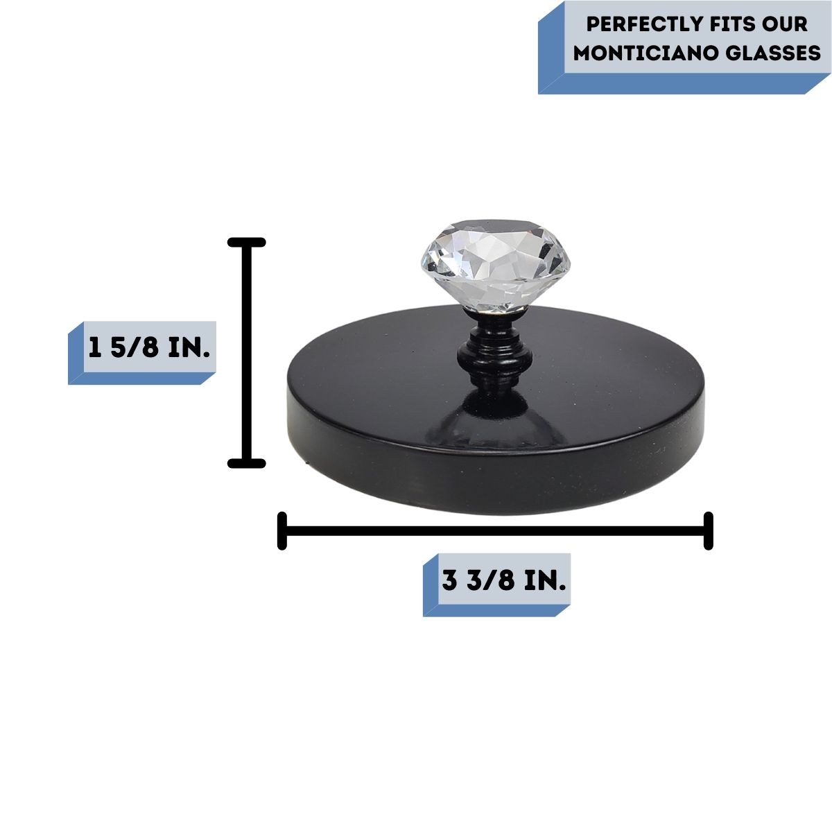 Monticiano Diamond Black Lid Measurements