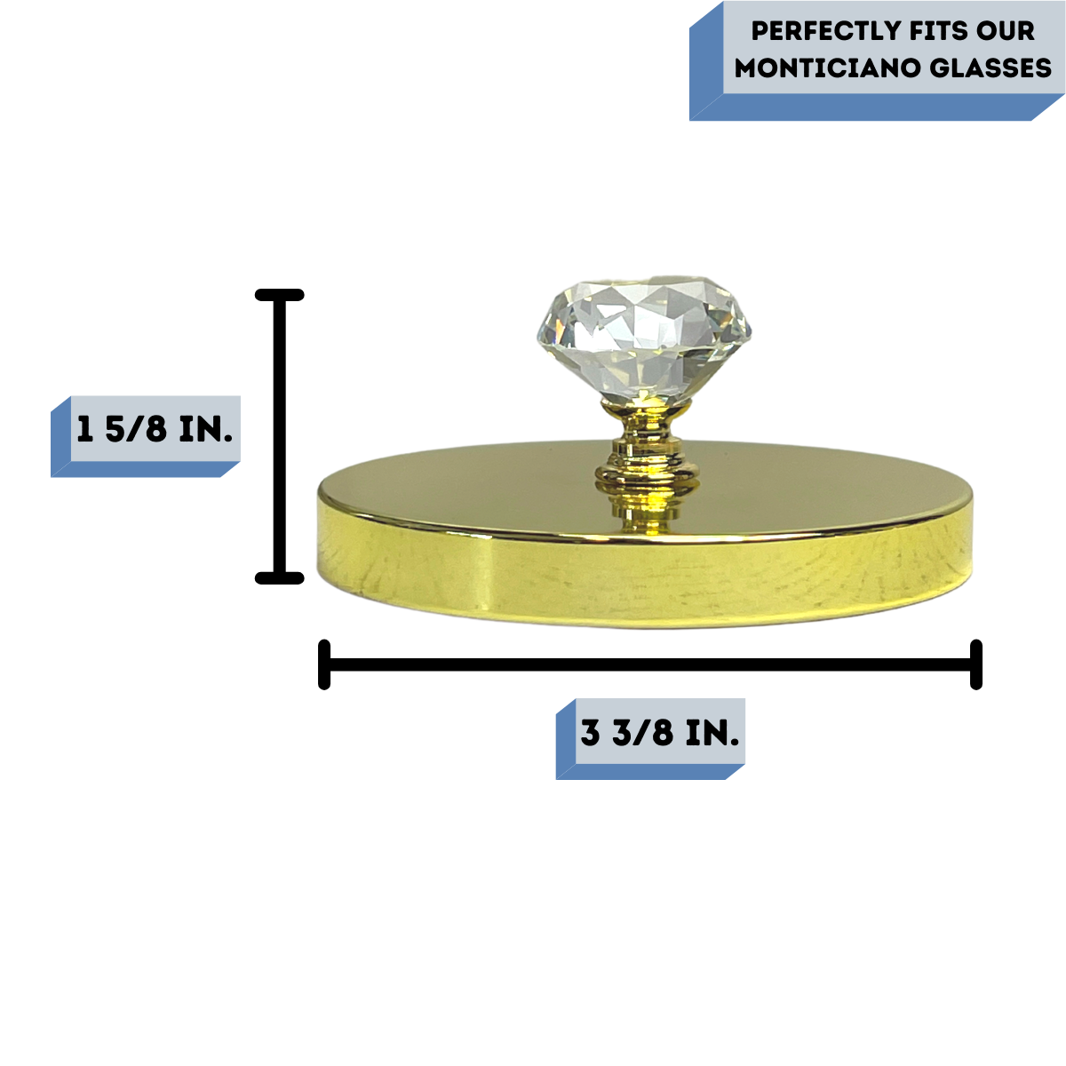 Monticiano Gold Lid Measurements