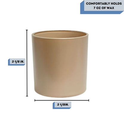 Monticiano Matte Dulce de Leche candle jar measurement