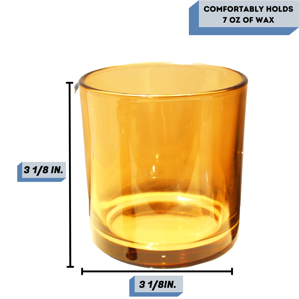 Monticiano caramel candle vessel measurements