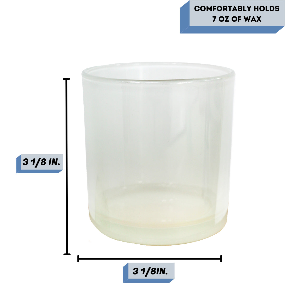 Monticiano crystal white candle vessel measurements