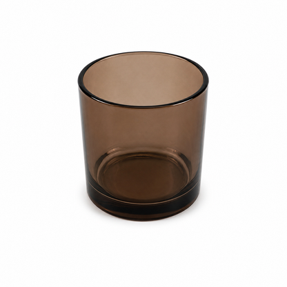 Monticiano Cocoa Candle Jar 9.5 oz translucent brown 