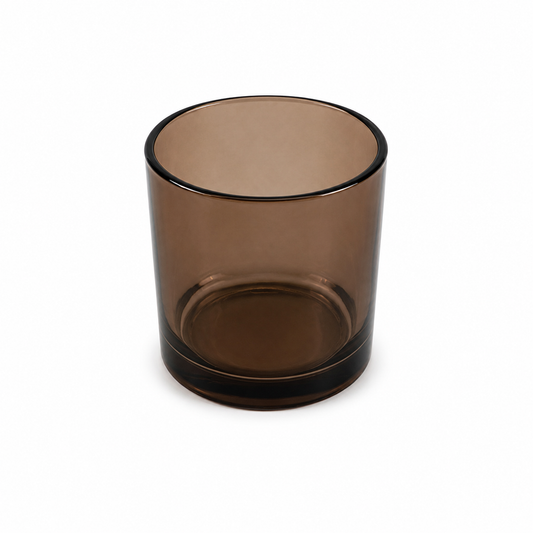 Monticiano Cocoa Candle Jar 9.5 oz translucent brown 