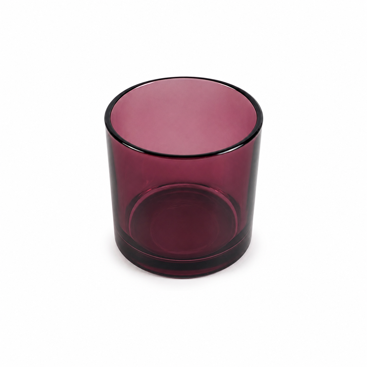 Monticiano Vino Russo Candle Jar 9.5 oz translucent wine red glass vessel