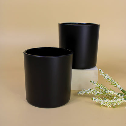 Monticiano_MatteBlack candle jar