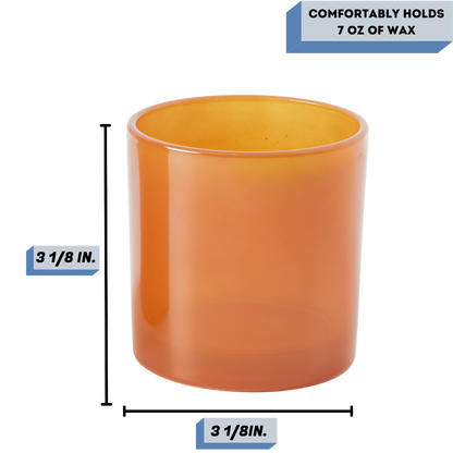 Monticiano burnt orange candle vessel measurements